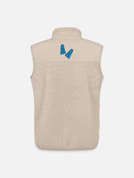 Funny gifts for divers - Unisex Sherpa Gilet by Stanley/Stella - beige