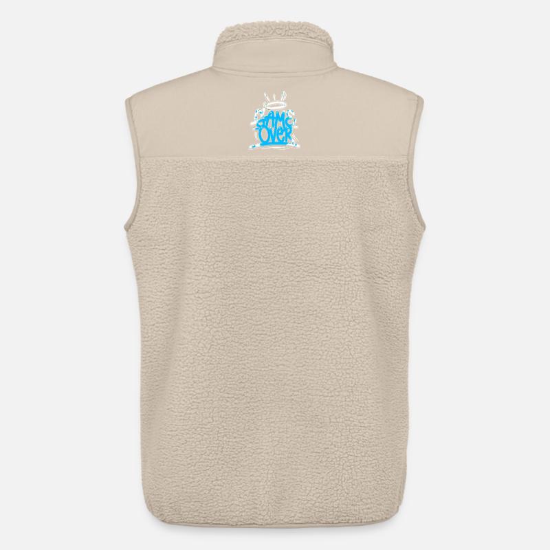Game Over Graffiti Blue - Veste sans manches sherpa unisexe Stanley/Stella - beige