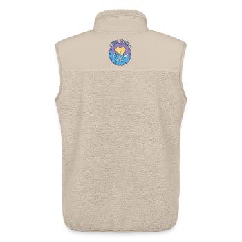 Eisbär auf eis - Unisex Sherpaweste von Stanley/Stella - Beige - Hinten - AI Model Male 178 light (178cm)