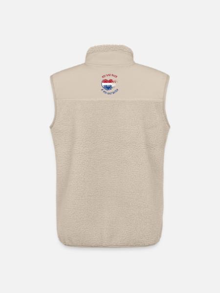 You're not much if you're not Dutch - Unisex Sherpa Gilet by Stanley/Stella - beige