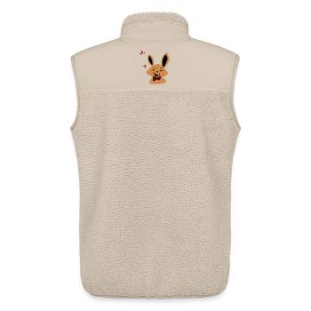 Osterhase - Unisex Sherpaweste von Stanley/Stella - Beige - Hinten - AI Model Male 178 light (178cm)