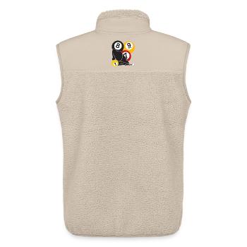 Billiards Focus - Unisex Sherpa Gilet by Stanley/Stella - beige - Back - AI Model Male 178 light (178cm)