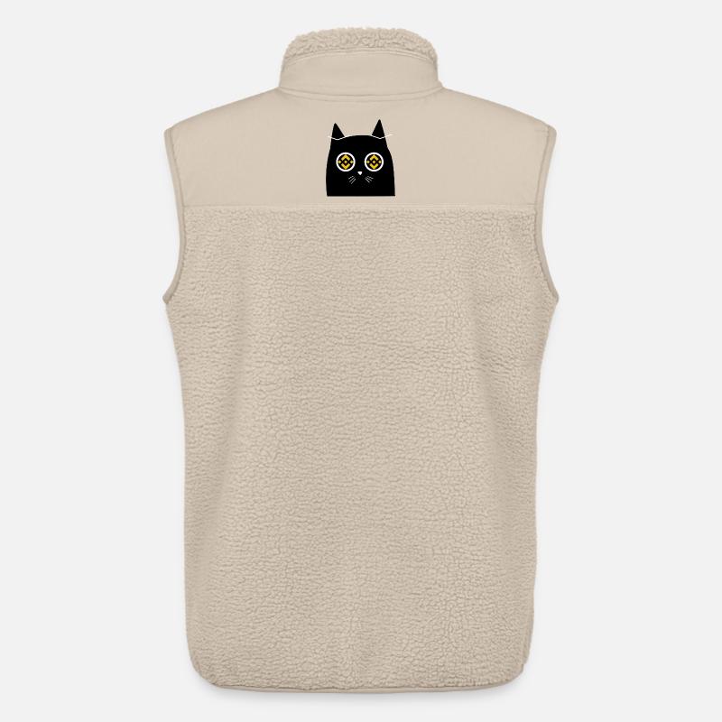 Kryptische Katze Digitale Illustration - Unisex Sherpaweste von Stanley/Stella - Beige