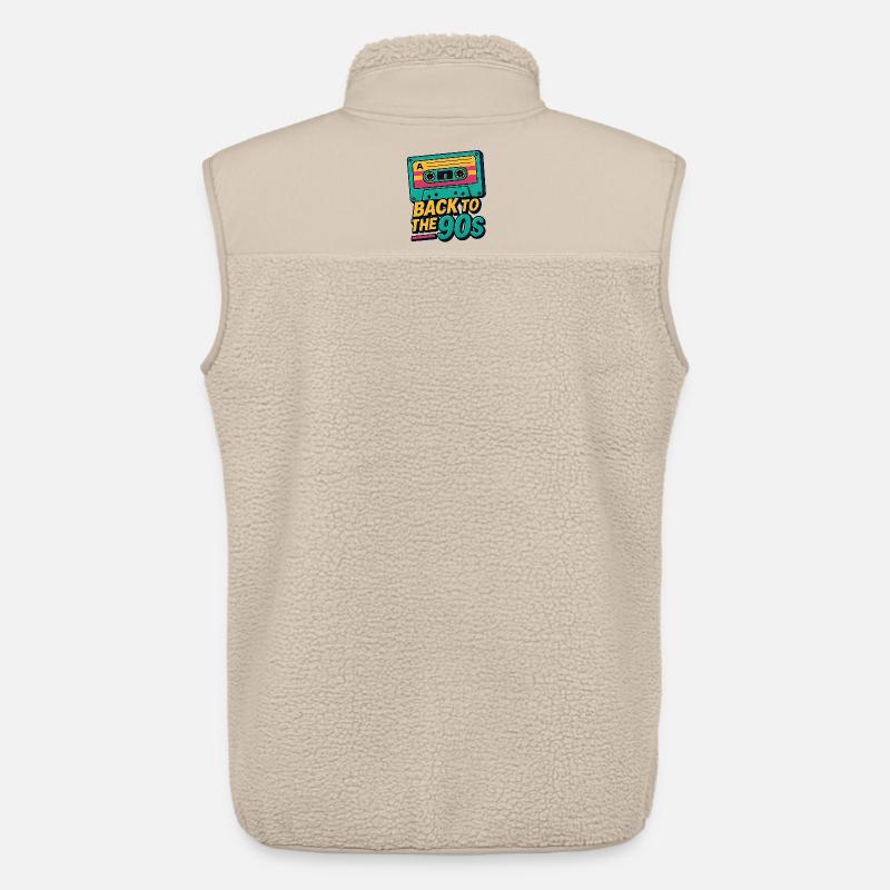 Retro Musik Kassette Design - Unisex Sherpaweste von Stanley/Stella - Beige