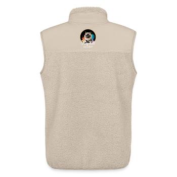 Ragdoll Katze - Unisex Sherpaweste von Stanley/Stella - Beige - Hinten - AI Model Male 178 light (178cm)