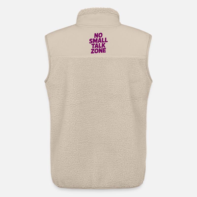 No Small Talk Zone - Unisex Sherpaweste von Stanley/Stella - Beige