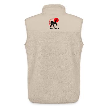 Judo - Unisex Sherpa Gilet by Stanley/Stella - beige - Back - AI Model Male 178 light (178cm)
