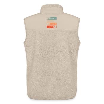 Lustiges Musiker - Unisex Sherpaweste von Stanley/Stella - Beige - Hinten - AI Model Male 178 light (178cm)