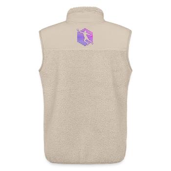 Faustballspielen Geschenkidee für ein Ballsportler - Unisex Sherpaweste von Stanley/Stella - Beige - Hinten - AI Model Male 178 light (178cm)