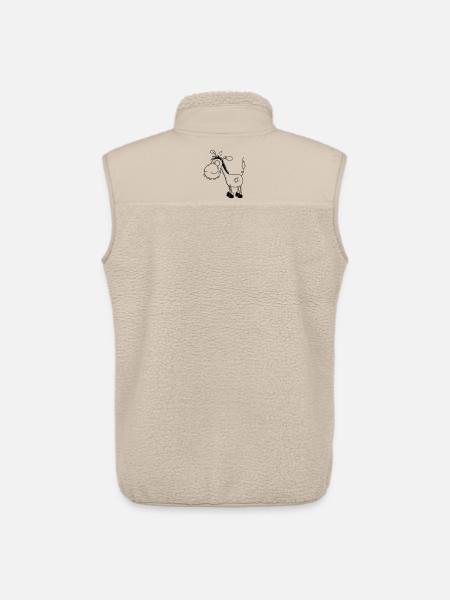 Esel - Langohresel - Eselchen - Unisex Sherpaweste von Stanley/Stella - Beige