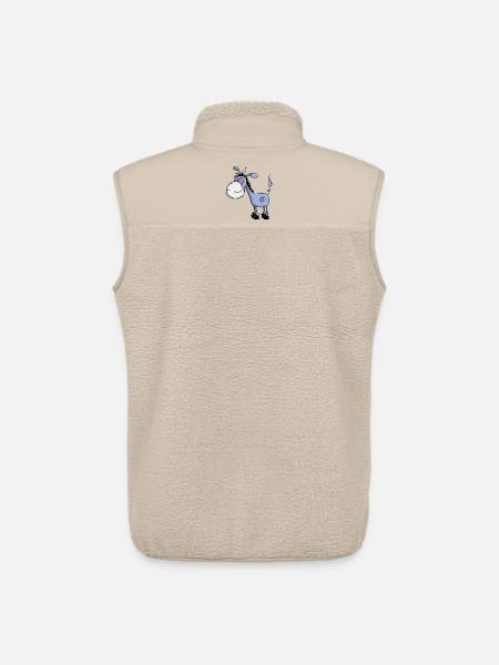Esel - Langohresel - Eselchen - Unisex Sherpaweste von Stanley/Stella - Beige