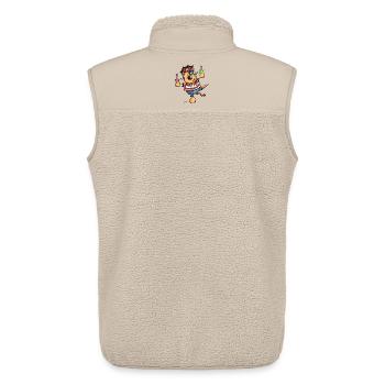 Ahoi Die Piraten Katze I Pirat Cartoon - Unisex Sherpaweste von Stanley/Stella - Beige - Hinten - AI Model Male 178 light (178cm)