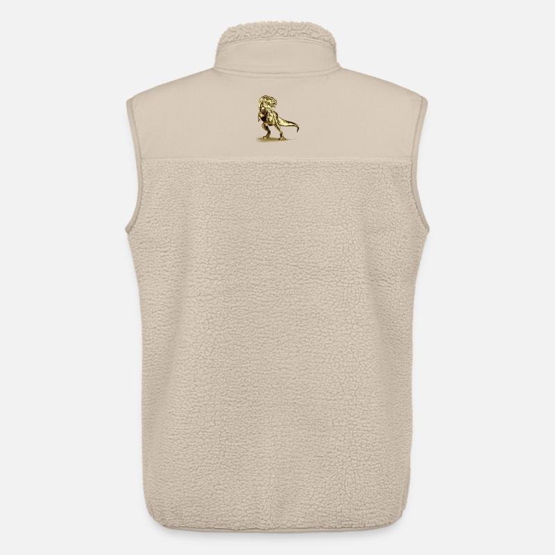 T-Rex Dinosaur Illustration - Unisex Sherpaweste von Stanley/Stella - Beige