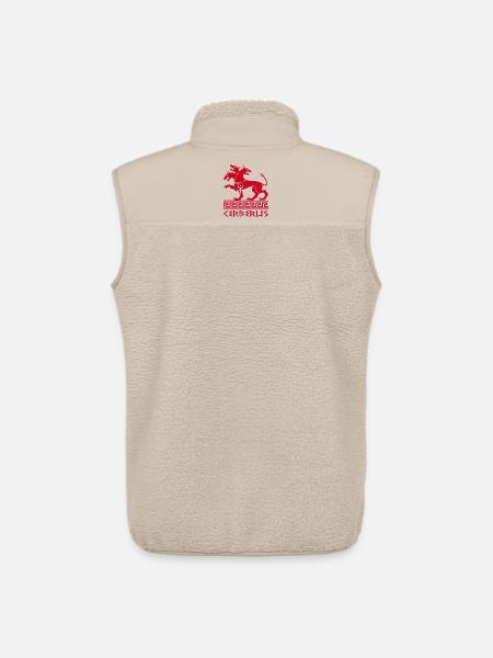 Red cerberus dog - Unisex Sherpa Gilet by Stanley/Stella - beige