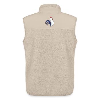 Sport - Unisex Sherpaweste von Stanley/Stella - Beige - Hinten - AI Model Male 178 light (178cm)