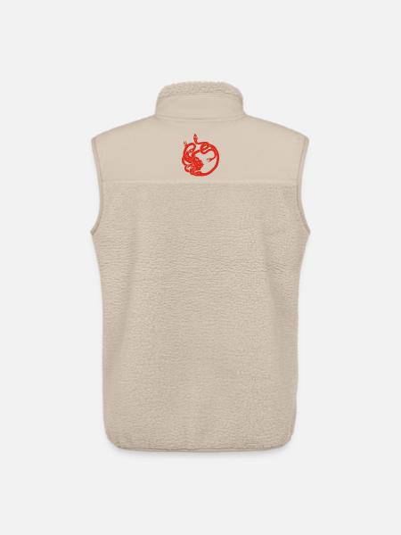 Frau mit Schlangenhaar (rot) - Unisex Sherpaweste von Stanley/Stella - Beige