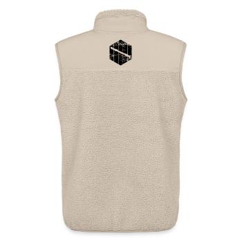 Flûte - Veste sans manches sherpa unisexe Stanley/Stella - beige - Dos - AI Model Male 178 light (178cm)