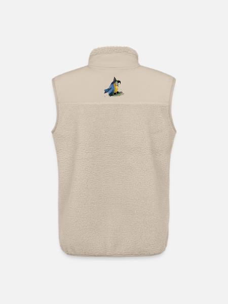 Joyeux anniversaire petit perroquet - Veste sans manches sherpa unisexe Stanley/Stella - beige