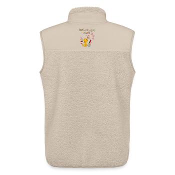 Birthday Girl, Happy Birthday - Unisex Sherpa Gilet by Stanley/Stella - beige - Back - AI Model Male 178 light (178cm)