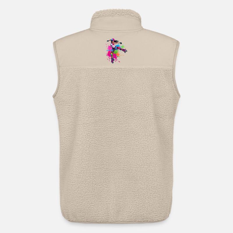 Roller Skater Mädchen - Unisex Sherpaweste von Stanley/Stella - Beige