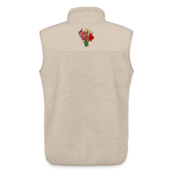Amaryllis - Veste sans manches sherpa unisexe Stanley/Stella - beige - Dos - AI Model Male 178 light (178cm)