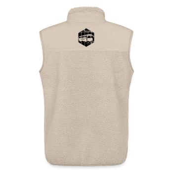 bus - Unisex Sherpa Gilet by Stanley/Stella - beige - Back - AI Model Male 178 light (178cm)