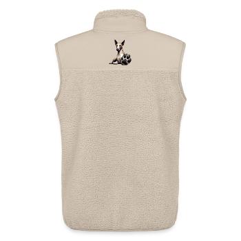 Podenco Podencos Podencoliebhaber Podencobesitzer - Unisex Sherpaweste von Stanley/Stella - Beige - Hinten - AI Model Male 178 light (178cm)