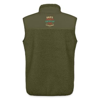 Son In Law Retro Funny Family Humor - Unisex Sherpa Gilet by Stanley/Stella - khaki - Back - AI Model Male 178 light (178cm)