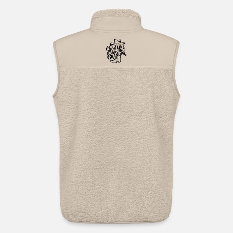 Line Dance Opa - Unisex Sherpaweste von Stanley/Stella - Beige