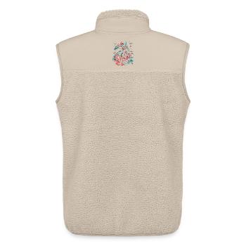 Drache Schloss Fantasie Magie Mythologie Kreatur - Unisex Sherpaweste von Stanley/Stella - Beige - Hinten - AI Model Male 178 light (178cm)