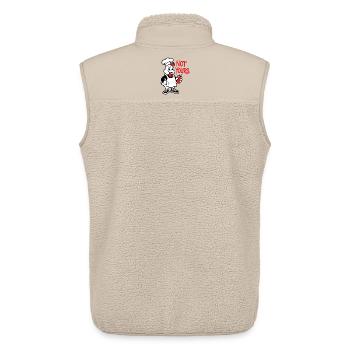 Nicht deiner - Unisex Sherpaweste von Stanley/Stella - Beige - Hinten - AI Model Male 178 light (178cm)