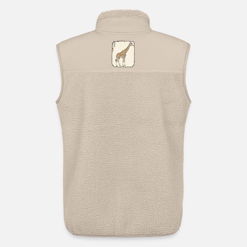 Giraffe Antik Kunst - Unisex Sherpaweste von Stanley/Stella - Beige