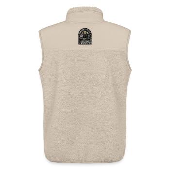 Geschenk für Menschenrechte Aktivisten Blumenmotiv - Unisex Sherpaweste von Stanley/Stella - Beige - Hinten - AI Model Male 178 light (178cm)