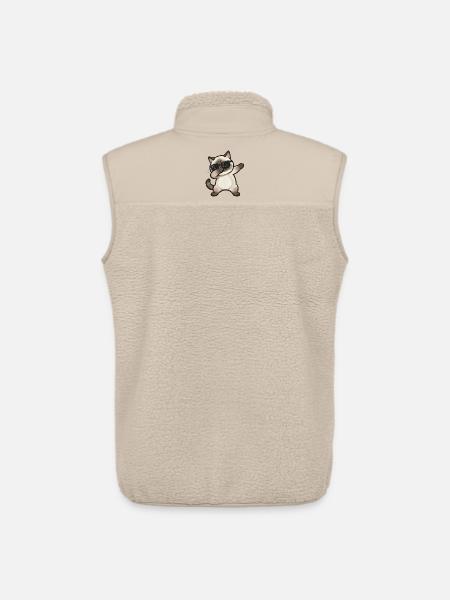 Dabbing Siamkatze - Unisex Sherpaweste von Stanley/Stella - Beige