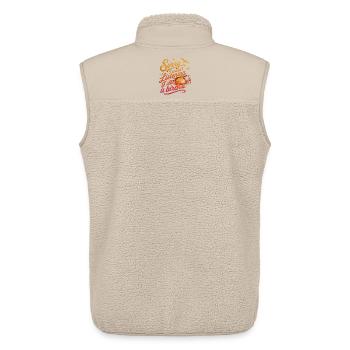 Entschuldigung, ich habe eine Vogel-Humor-Ornithologie gesehen - Unisex Sherpaweste von Stanley/Stella - Beige - Hinten - AI Model Male 178 light (178cm)