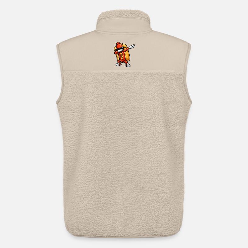 Dabbing Hot Dog - Unisex Sherpaweste von Stanley/Stella - Beige
