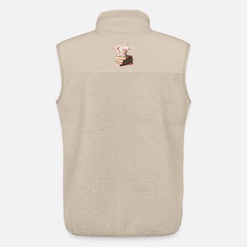 Stack of books - Unisex Sherpa Gilet by Stanley/Stella - beige