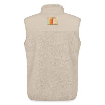 Original 1986 Limited Edition - Unisex Sherpa Gilet by Stanley/Stella - beige - Back - AI Model Male 178 light (178cm)