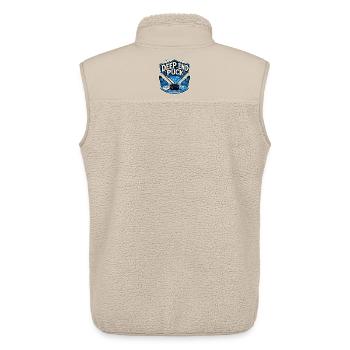 DEEP END PUCK - Unisex Sherpaweste von Stanley/Stella - Beige - Hinten - AI Model Male 178 light (178cm)