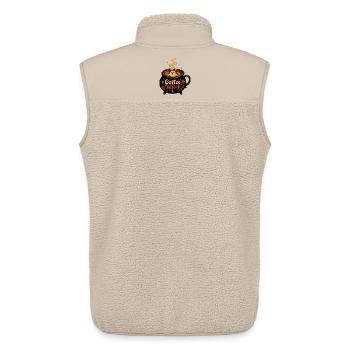 Coffee Witch Cauldron T-Shirt Coffee Ghost - Unisex Sherpa Gilet by Stanley/Stella - beige - Back - AI Model Male 178 light (178cm)