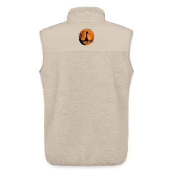 Giraffe with Full Moon Classic Halloween T-Shirt - Unisex Sherpa Gilet by Stanley/Stella - beige - Back - AI Model Male 178 light (178cm)