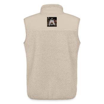 Raven Ghost Sunglasses T-Shirt Halloween - Unisex Sherpa Gilet by Stanley/Stella - beige - Back - AI Model Male 178 light (178cm)