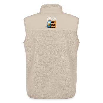 5G Zukunft Bierstatus - Unisex Sherpaweste von Stanley/Stella - Beige - Hinten - AI Model Male 178 light (178cm)