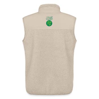 Les microbes - Veste sans manches sherpa unisexe Stanley/Stella - beige - Dos - AI Model Male 178 light (178cm)