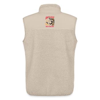 Jonny Laser Solo Soldier - Unisex Sherpa Gilet by Stanley/Stella - beige - Back - AI Model Male 178 light (178cm)