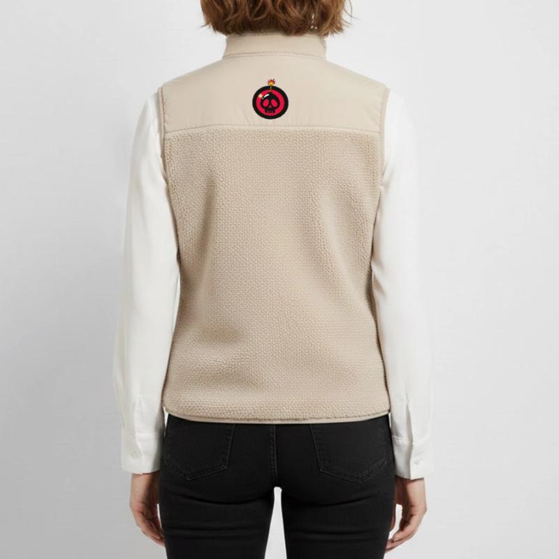 Exploding Skull Unisex Sherpa Gilet by Stanley/Stella
