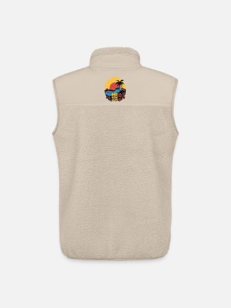 Sun, Salt, Sand! Beach Shirt! - Unisex Sherpa Gilet by Stanley/Stella - beige