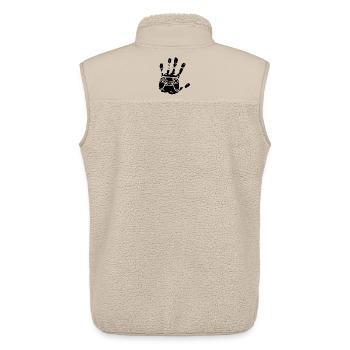 The Gamer in You (Black) - Unisex Sherpa Gilet by Stanley/Stella - beige - Back - AI Model Male 178 light (178cm)
