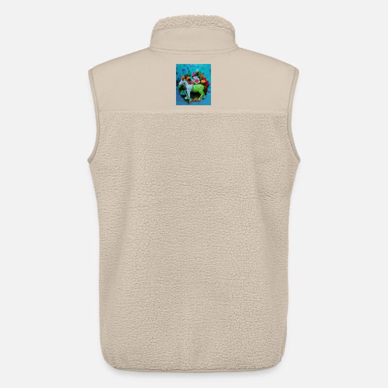 Buntes Karnevalspferd - Unisex Sherpaweste von Stanley/Stella - Beige