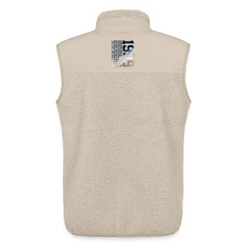 LIMITED EDITION 1999 27 JAHRE 27. GEBURTSTAG - Unisex Sherpaweste von Stanley/Stella - Beige - Hinten - AI Model Male 178 light (178cm)